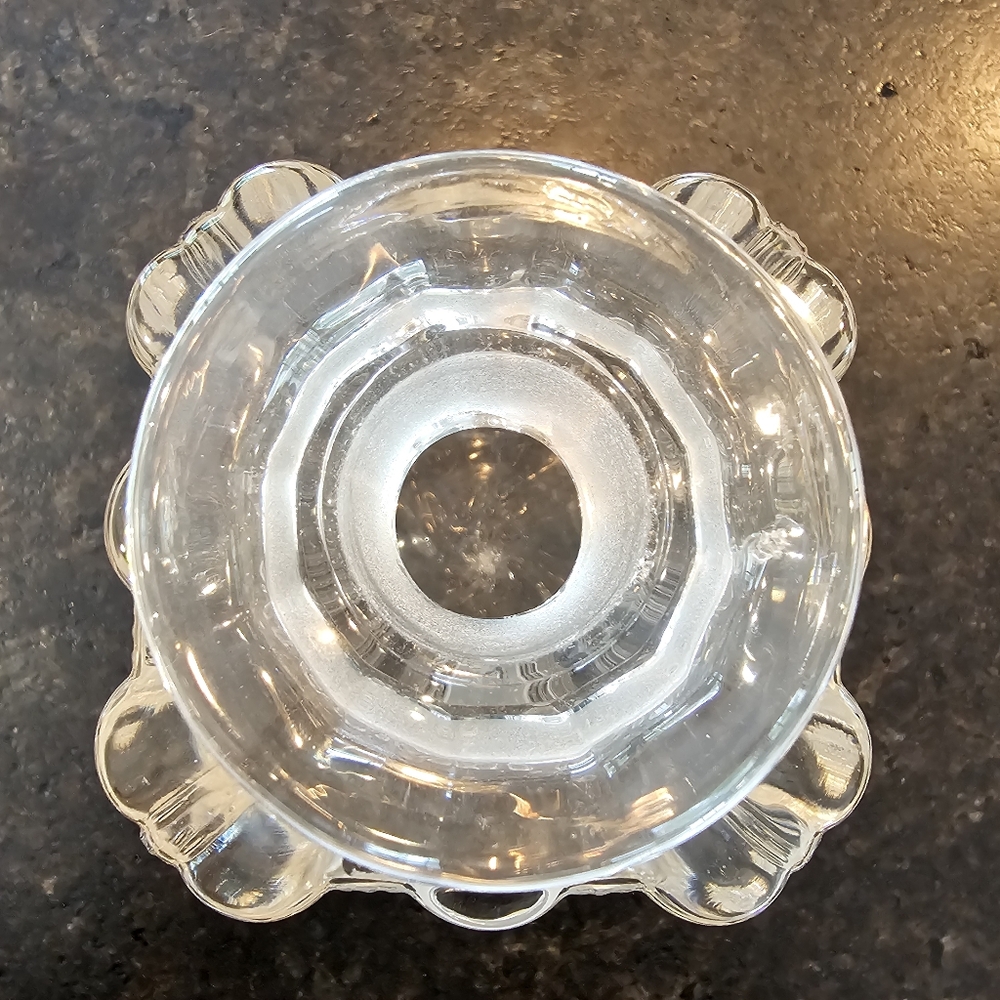 Vintage '30s-40s MCM Fostoria Sunray hand blown glass "Rye" decanter - Picture 4 of 16